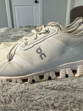 On Cloudtec Lightweight Athletic Sneakers in Off-White